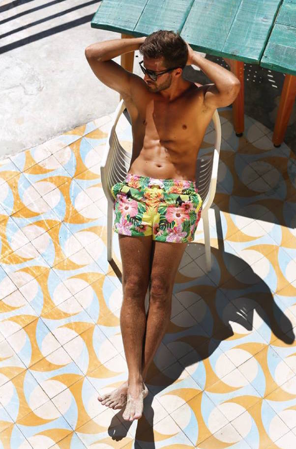 Mónaco Swim Shorts – Selvático Yellow | Quick-Dry & Exclusive Print