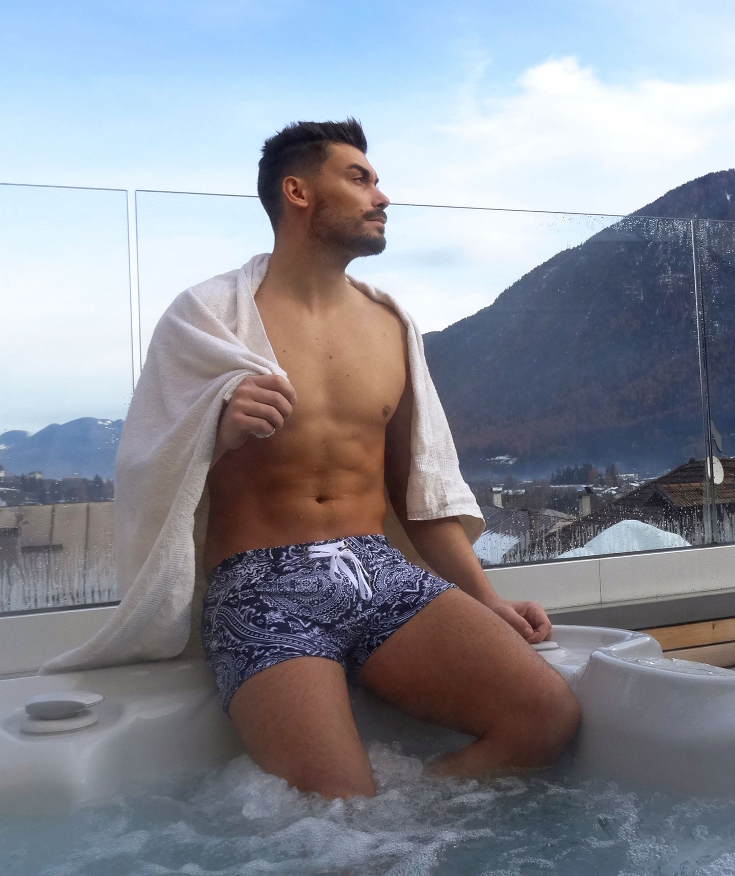 Capri Swimshorts – Bulgary | Stretch Swim Trunks with Exclusive Print