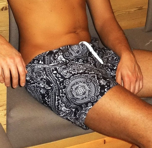 Monaco Swim Shorts – Bulgary Black | Classic Fit & Exclusive Design