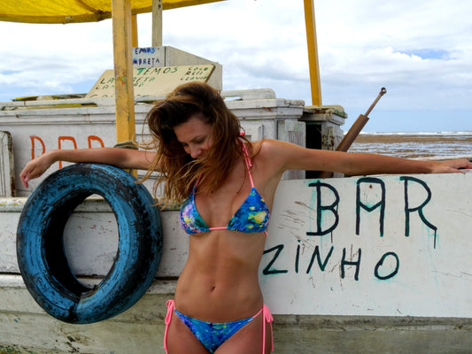 Rio Tanga Bikini Set - Ocean | Triangle Top & Brazilian Cut Bottoms