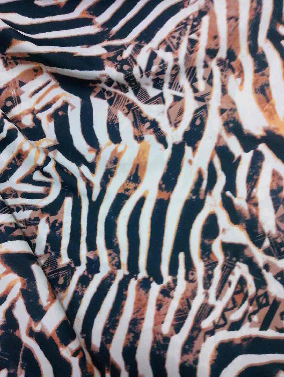 Tanzania Bikini Set – Zebra Print | Triangle Top & High-Leg Bottoms
