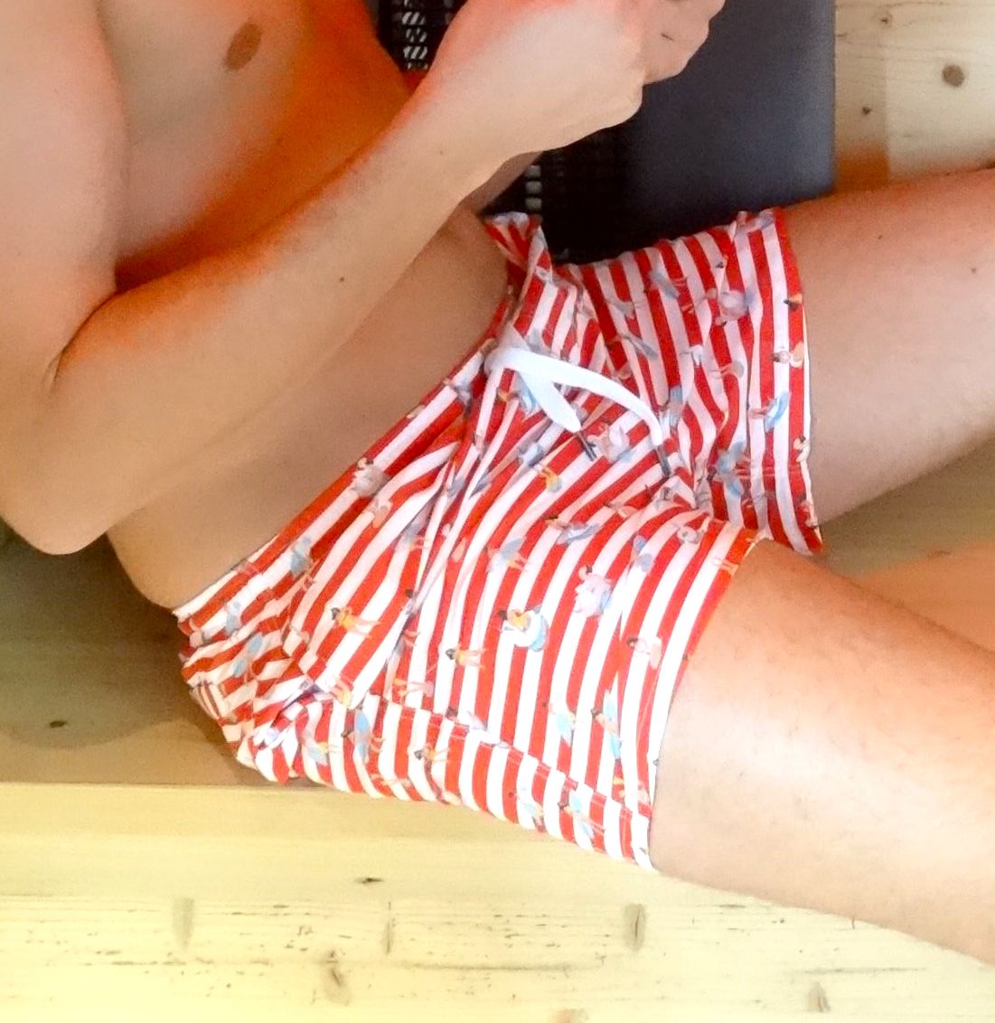Niza Swimshorts – Swimming Red | Short Swim Trunks with Elastic Waist